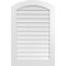 Ekena Millwork Arch Top Surface Mount PVC Gable Vent: Functional, w/ 3-1/2"W x 1"P Standard Frame, 28"W x 42"H GVPAR28X4201SF - alternate 1